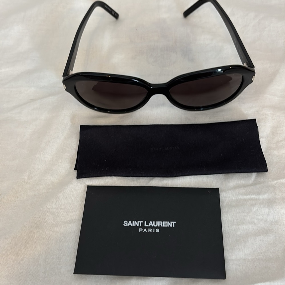 SAINT LAURENT (YSL) ROUND-FRAME ACETATE SUNGLASSES SL400-001 - Picture 5 of 9